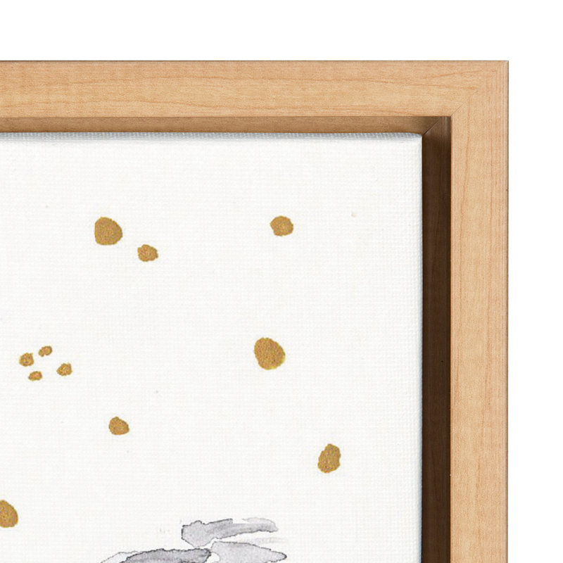 «Hurlburt Baby Elephant Watercolor» par Patricia Shaw, reproduction d'art sur cadre flottant