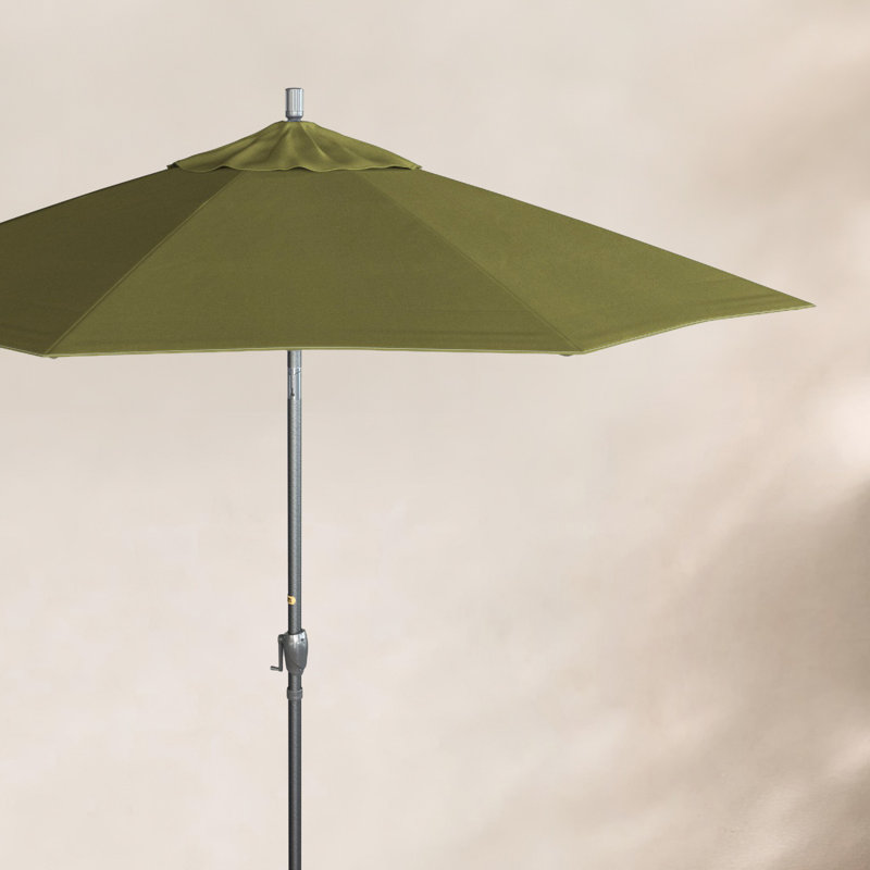 Lexia 7.5' Sunbrella® Umbrella, Hammertone Gray, Gateway Mist Sunbrella®
