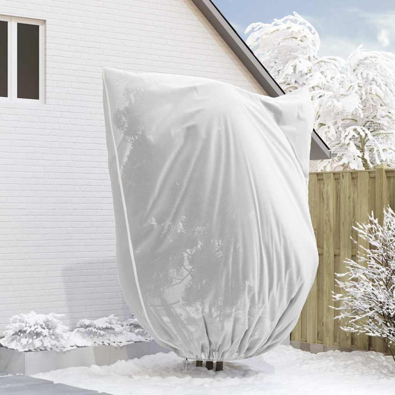 Vidaxl Frost Protection Plant Fleece Covers 3 Pcs Green 3.5 X 2.5 M, 350cm W x 250cm D, White