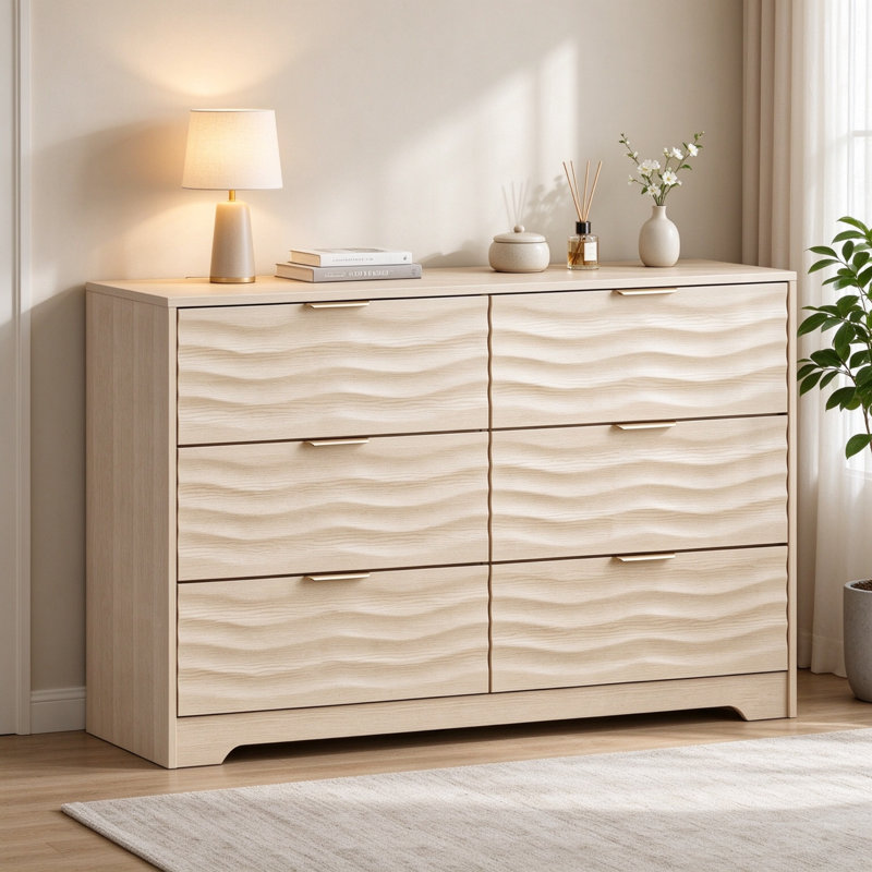 120 cm W Chest of 6 Drawers