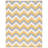 Rodgers Hand Woven Flat Weave Wool/Cotton Chevron Rug in Ivory/Gold/Gray-731680114