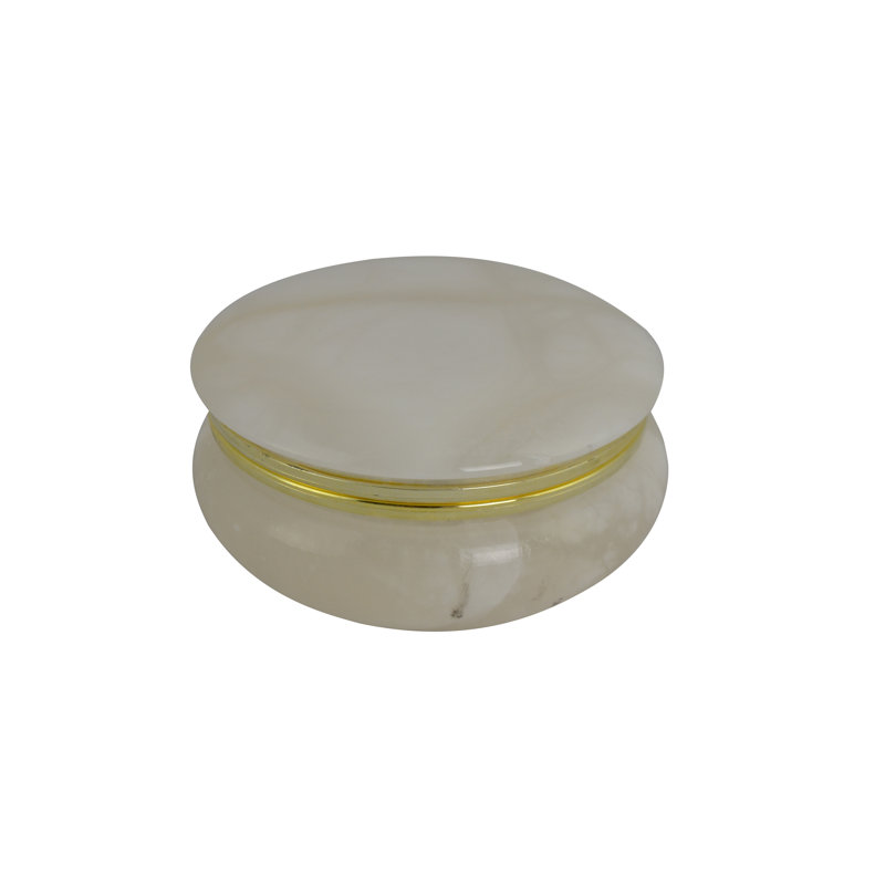 Marble Jewelry Box, White
