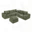 Canapé modulaire en L avec repose-pieds Modular Boucle-1204070980