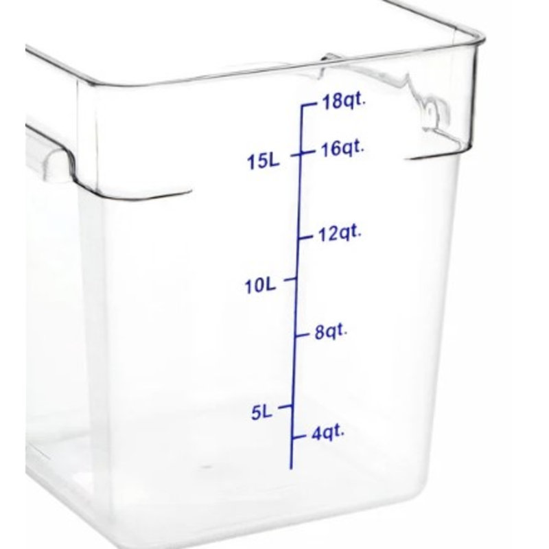 Choix de 18 pintes Contenant alimentaire transparent en polycarbonate