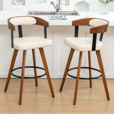 Swivel Upholstered Counter Stool