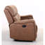 Ensemble de causeuse inclinable manuel en similicuir 2 pièces avec porte-gobelets Luigina-102834295