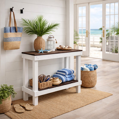 Topher 35'' Solid Wood Console Table