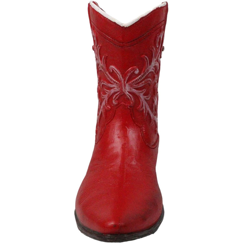 Figurine de jardinière rustique en similicuir