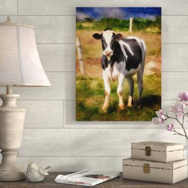 Gracie Oaks Henderson Cows On Canvas by Lori Deiter Print