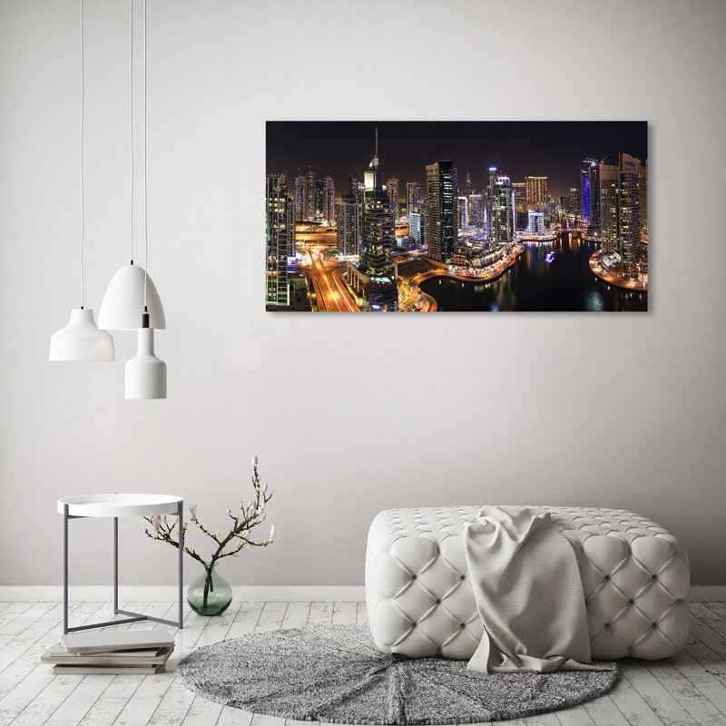 Marina In Dubai - Wrapped Canvas Print