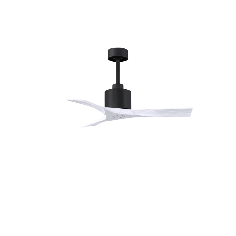 Nan 42" Ceiling Fan In Blades, Matte Black, Matte White