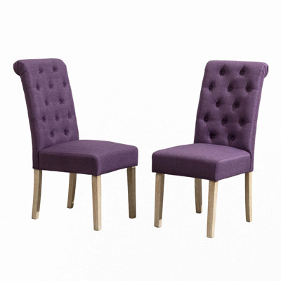 Solid Wood Tufted Parsons Dining Chair