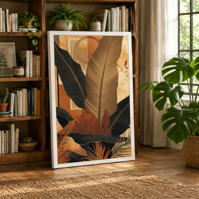Tropical Foliage Study Botanical - Wrapped Canvas