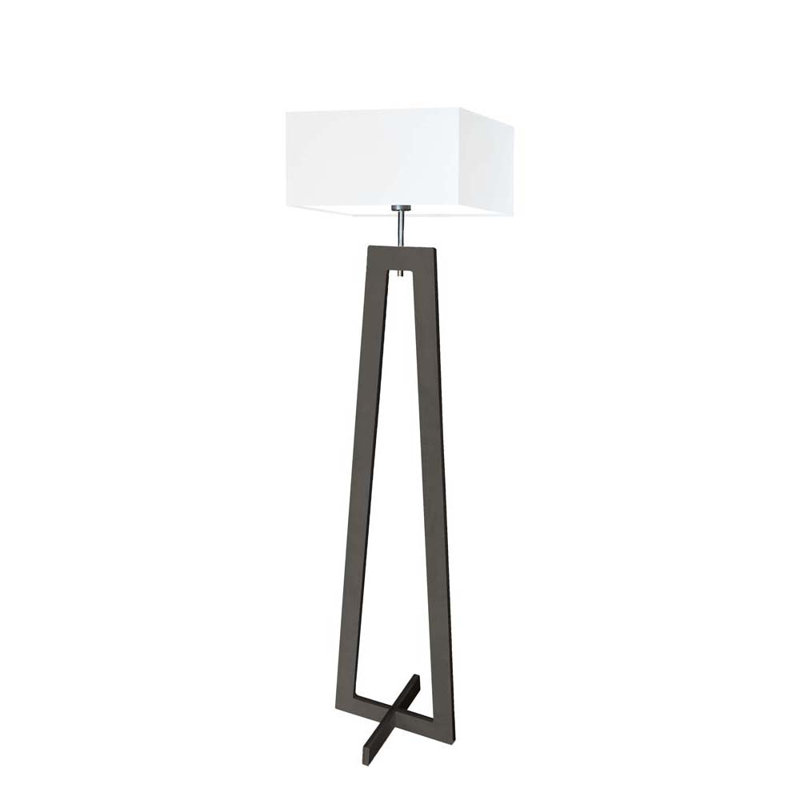 Tahoe 138cm Traditional Floor Lamp, White, Black