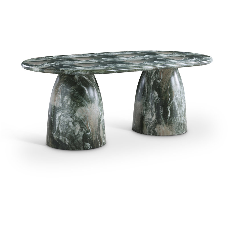 Table de salle à manger Cosenza, H 30 po x l 78 po x P 44,5 po, Vert