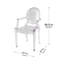 Chaise avec accoudoirs Anaissa King Louis-1391928302