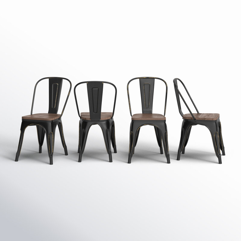 Chaise d'appoint Augustine, Noir / or