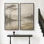 60 pi x 30 po x 2 pièces, paysage de lac doux pour l'entrée - ensemble de 2 reproductions d'art murales encadrées sur toile-2005373797-2005373798