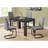 Dining Table, 48" Rectangular, Small, Kitchen, Dining Room, Black Laminate, Contemporary, Modern