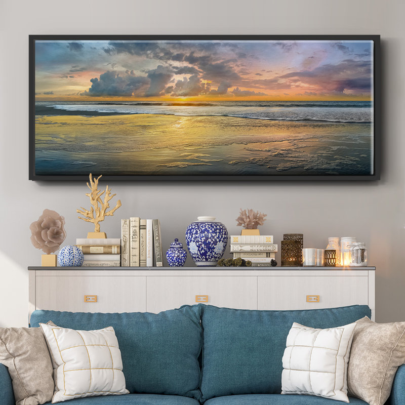 Harbor Point- Framed Canvas, 24" H x 60" W