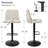 Adiza Swivel Upholstered Adjustable 24"-33" Height Round Base Counter Stool-1449573962