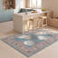 Tapis Hawthorn Modern Circles géométrique bleu sarcelle beige gris brun blanc, lavable à la machine, antidérapant, à poils courts, pour l'intérieur et l'extérieur, adapté aux animaux domestiques, idéal pour le salon, la chambre, la salle à manger, l'entrée, le couloir ou le bureau.-337643074