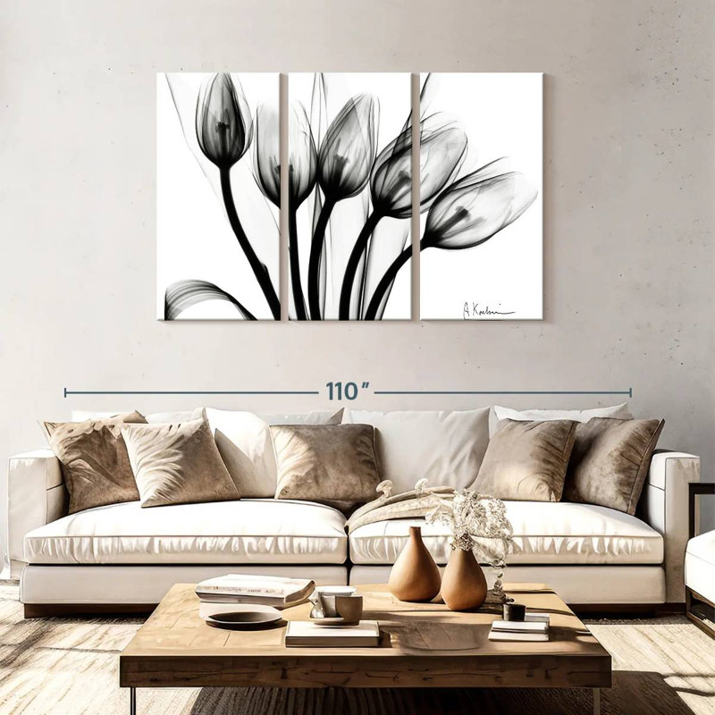 Harnek Marching Tulips, 48" H x 74" W