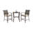 2 - Person Wicker Patio Dining Set with Square Table , Cushions Included-2029173412