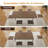 Farmhouse Style 7-Piece Dining Table Set For 4-6 People, 63" Extendable Kitchen Table Set With 4 Dining Chairs And 2 PU Upholstered Stools-2128414451
