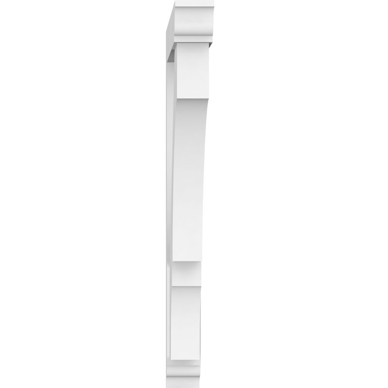 Support standard en PVC de qualité architecturale avec extrémités traditionnelles Balboa, H 32 po x l 3 po x P 24 po