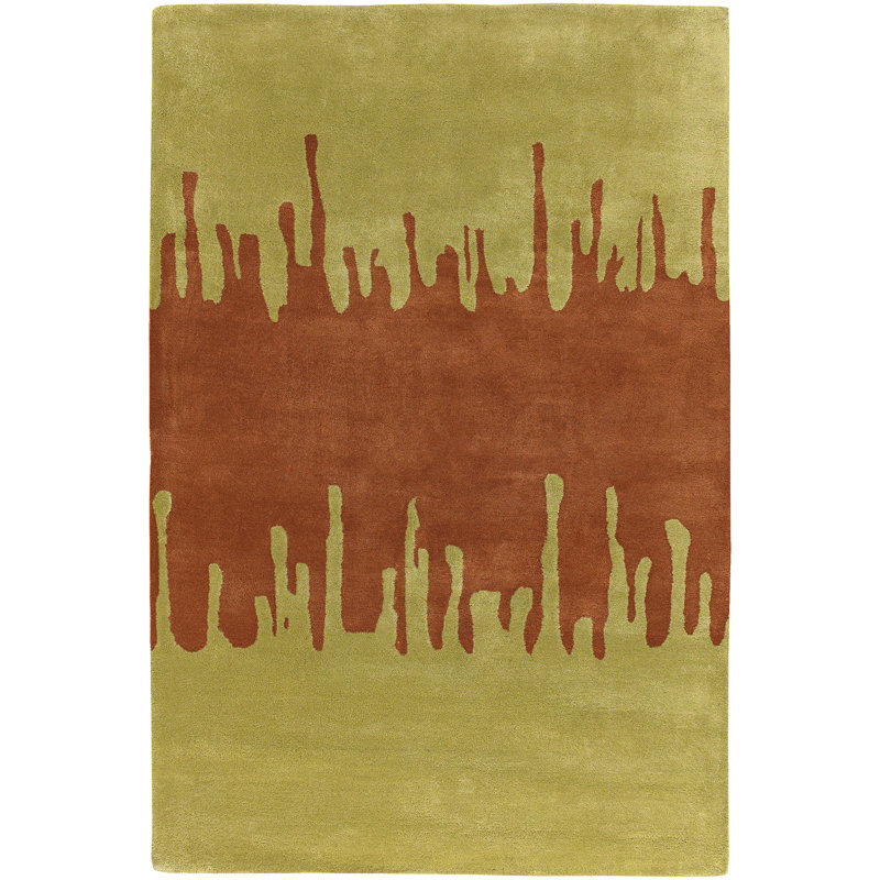 Tapis vert / orange Dasher, Rectangulaire 2 pi x 3 pi