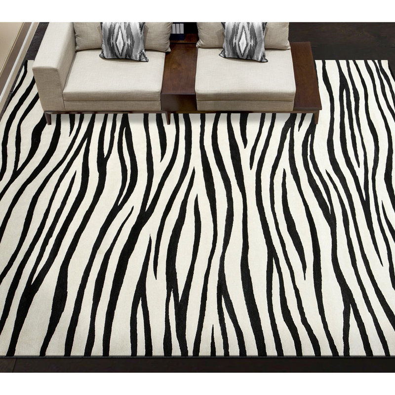 Hand Woven Wool Animal Print Area Rug