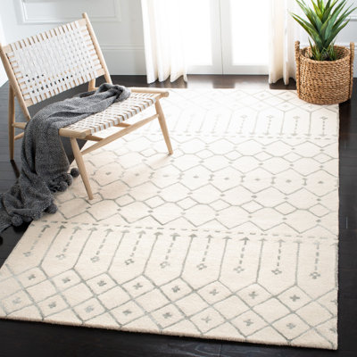Griffiths Hand Tufted Wool Geometric Rug