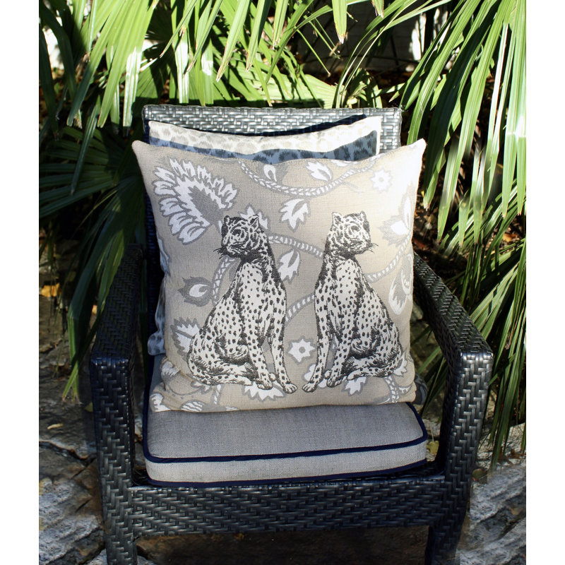 Sallie Duncan Designs Outdoor Square Pillow Cover and Insert, 2