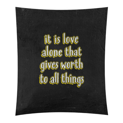 Tapisserie tableau noir de polyester love quot
