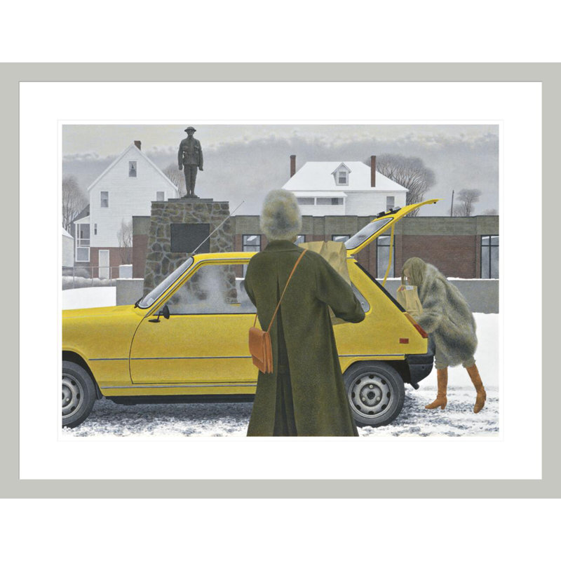 «Main Street» par Alex Colville - impression giclée encadrée, 22.93" H x 29.5" W