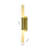 Modern 2-Light Brass Wall Sconce 