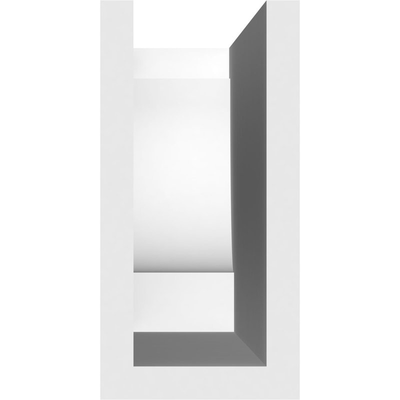 Queue de chevron standard en PVC de qualité architecturale Alpine, H 6 po x L 3 po x P 30 po