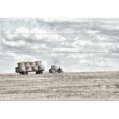 " Farmhouse Tractor " Painting Print