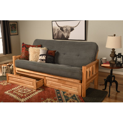 Stratford Full / Double 80'' Upholstered Futon And Mattress