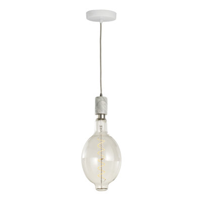 Blalock 1 - Light White Single Pendant