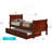 Classic Cherry Twin Bed With Storage