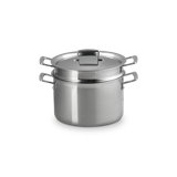 Le Creuset Classic Stainless Steel Deep Round Pasta Pot & Sieve, 7.5 Qt.