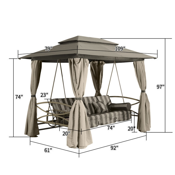 Suntime luxor discount gazebo swing cover