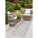 April Geometric Gray & Cream Indoor / Outdoor Area Rug