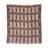 Artisan Block Pattern Cotton Throw with Fringe