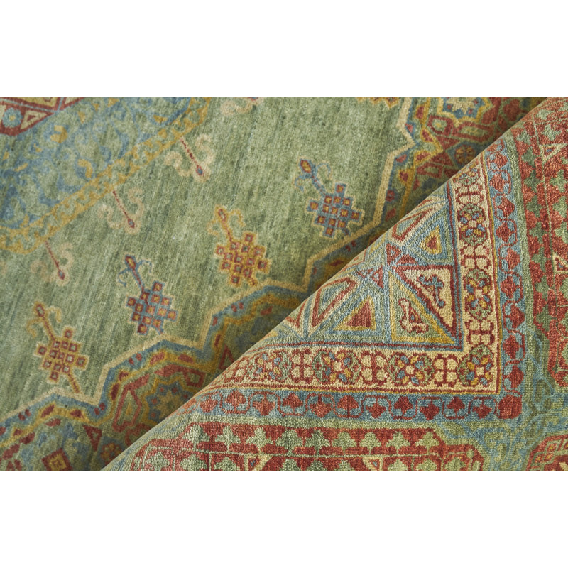 Mamluk Wool Oriental Area Rug, Rectangle 9' x 12'