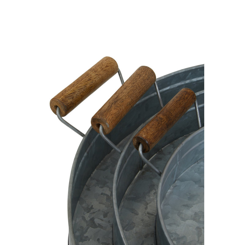 Tayyibah Metal Tray - Set of 3