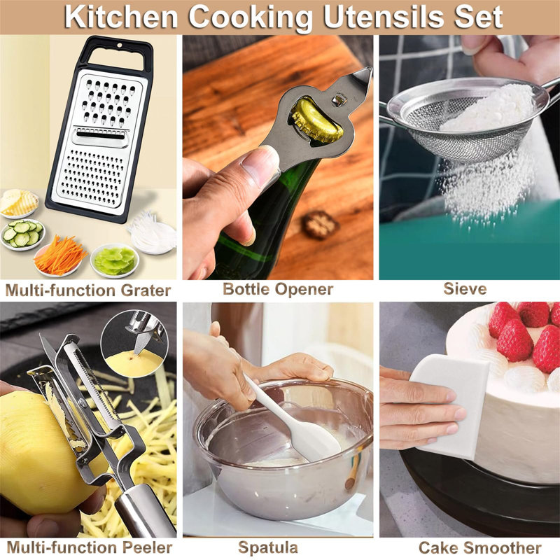 Belfry Kitchen Dairine 46 Utensil Set