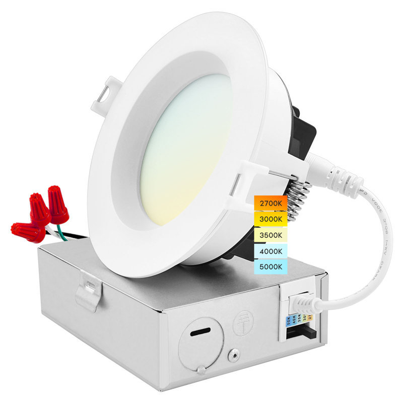 4'' Tunable Color Temperature Dimmable Air-Tight IC Rated LED Canless Recessed Lighting Kit